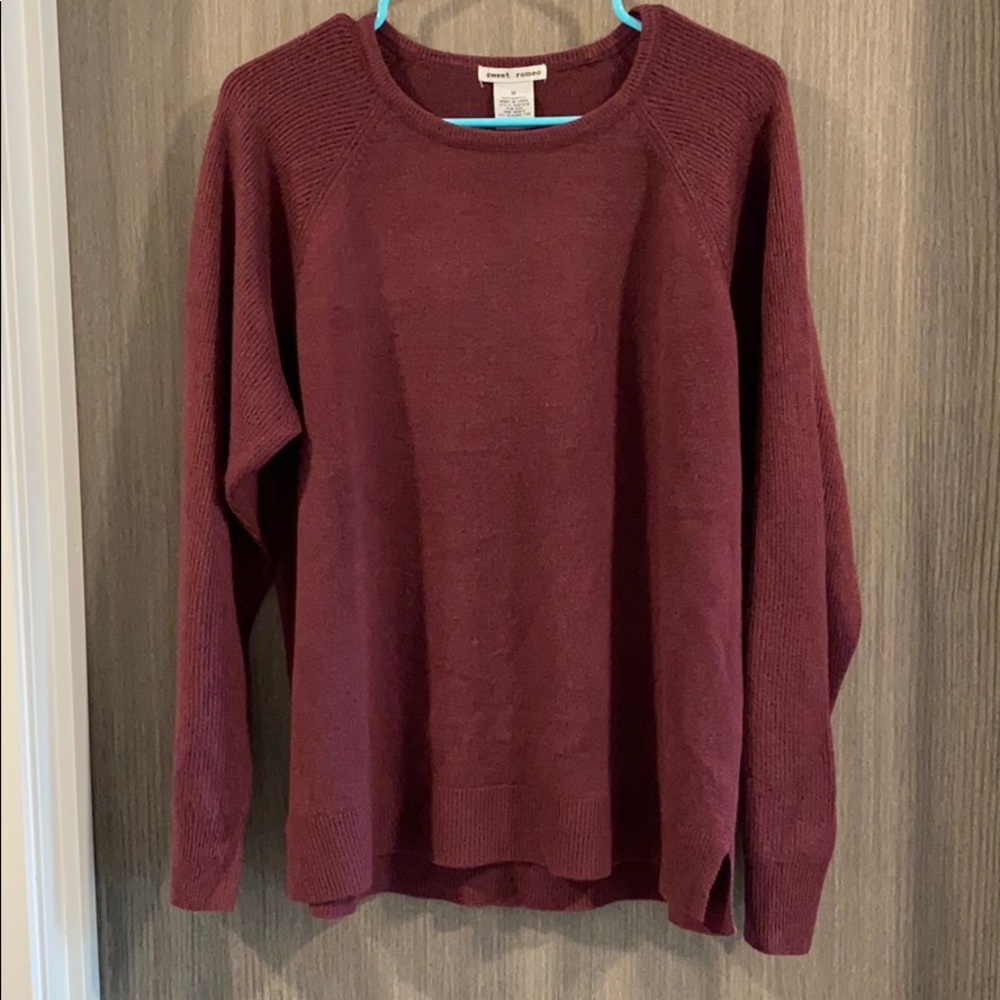 ❗️BOGO❗️Dark Red/Wine Sweet Romeo Sweater